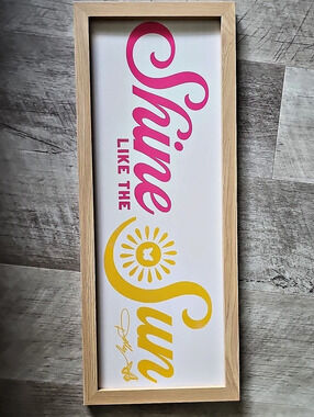 NEW Dolly Parton  Shine Like the Sun framed sign Framed Wall Sign